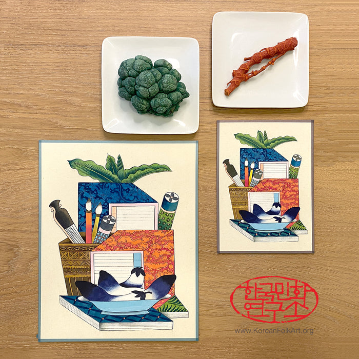 Minhwa Drawing Set: Chaekgeori