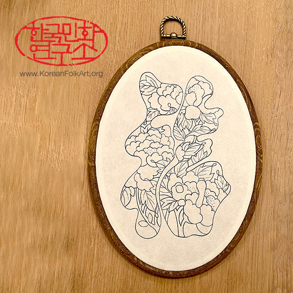 Minhwa Drawing Set: Munjado with Peony