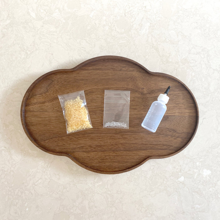 Gelatin glue beads & Alum for Minhwa coloring