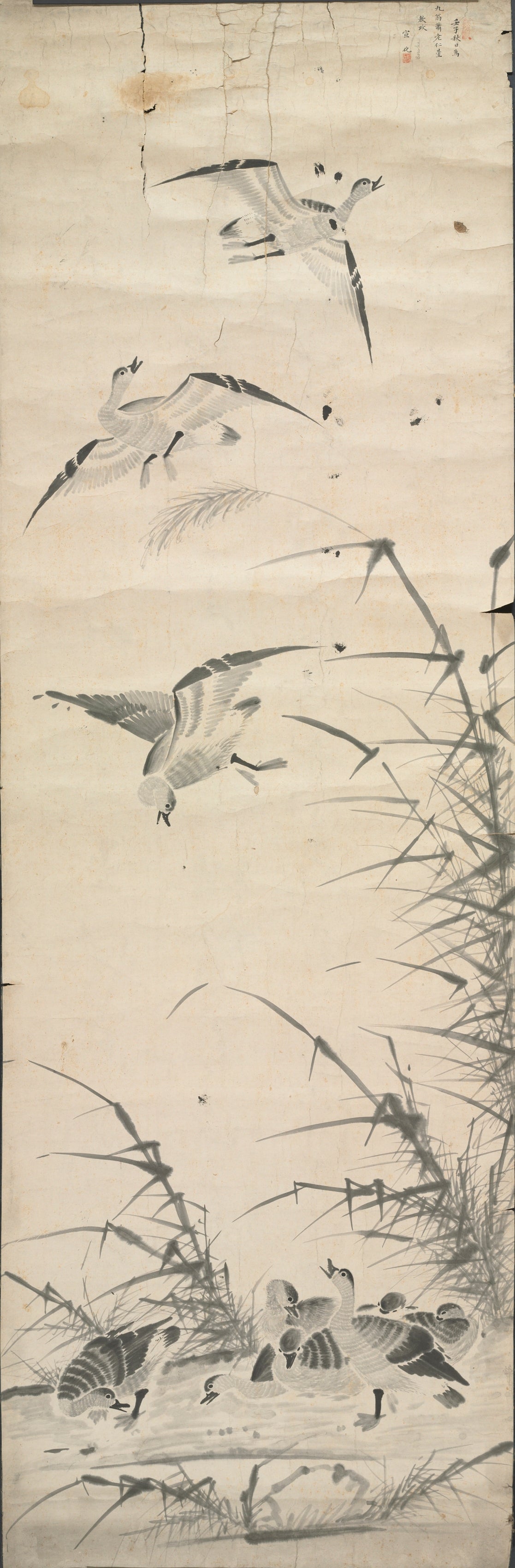 Wild Geese and Reeds 노안도 (蘆雁圖)