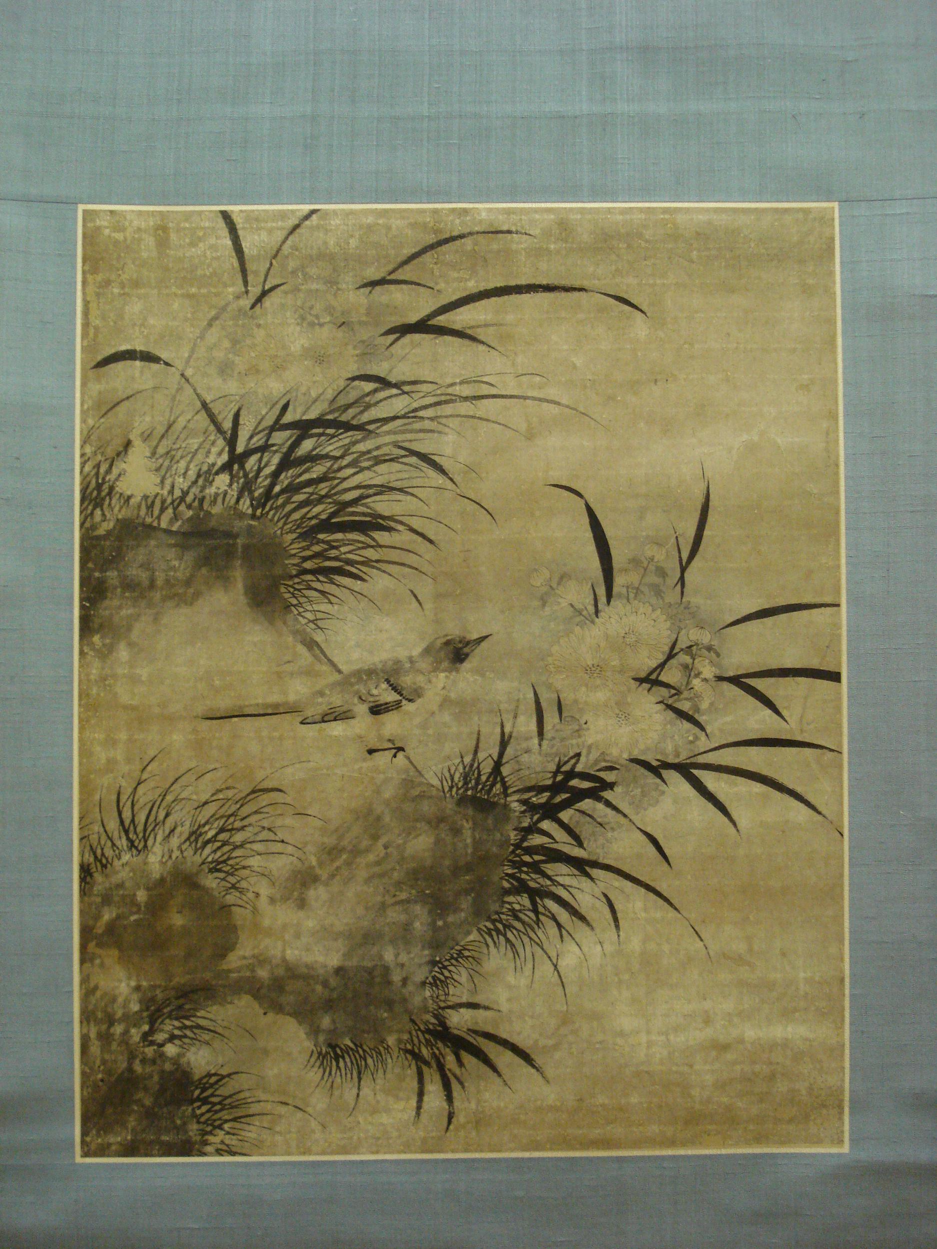 hanging scroll (화조도 花鳥圖); painting
