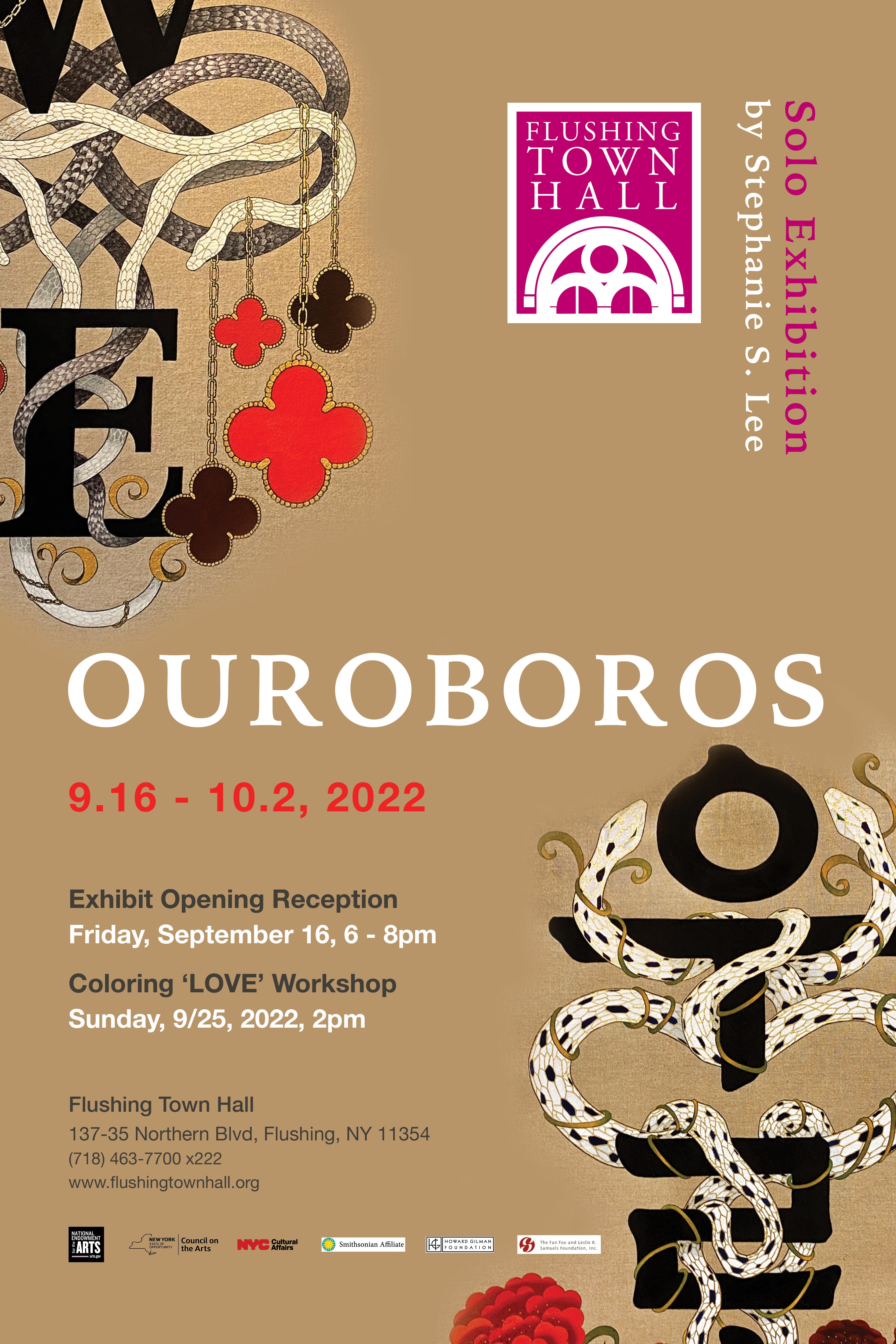 [SEP 16 - OCT 2] OUROBOROS - Stephanie S. Lee’s Solo Exhibition at Flushing Town Hall
