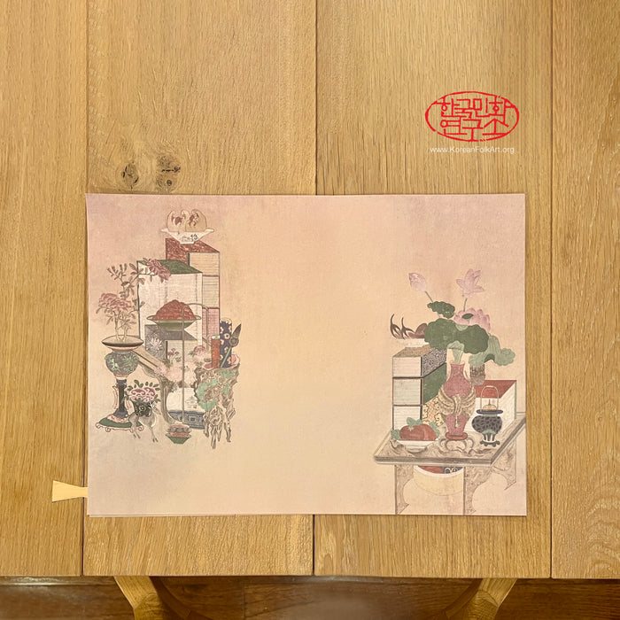 Chaekgeori Minhwa Disposable Paper Placemat