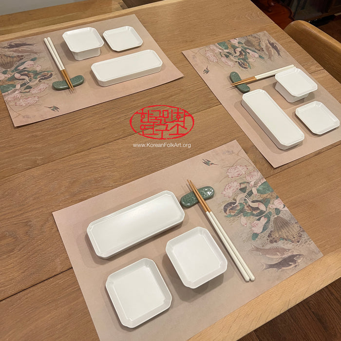 Set Option: Minhwa Disposable Paper Placemat Set