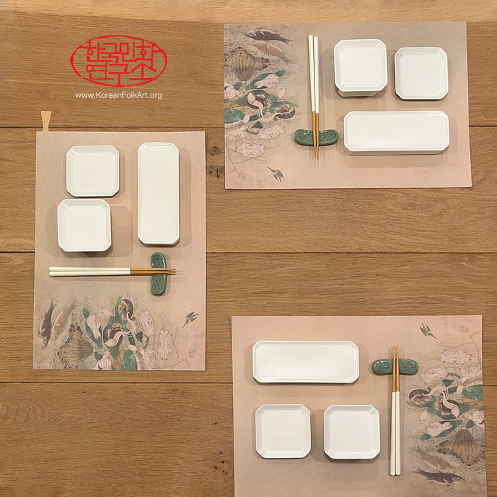 Set Option: Minhwa Disposable Paper Placemat Set