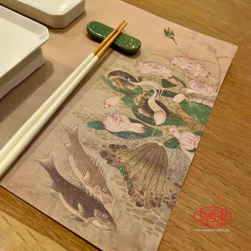 Lotus Minhwa Disposable Paper Placemat