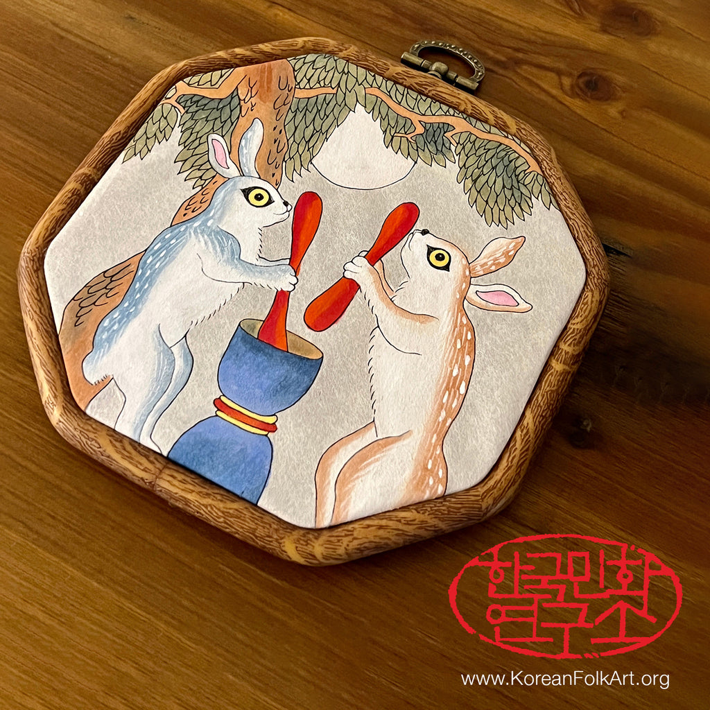 Minhwa Drawing Set: Rabbit – Korean Folk Art